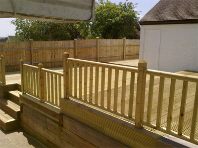 decking balistrade storrington patio