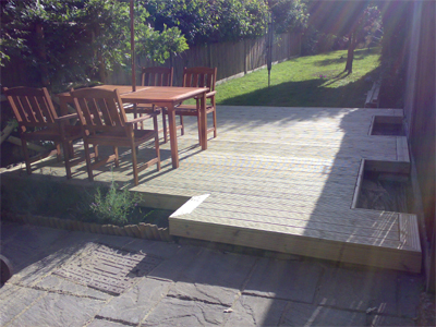 decking patio garden