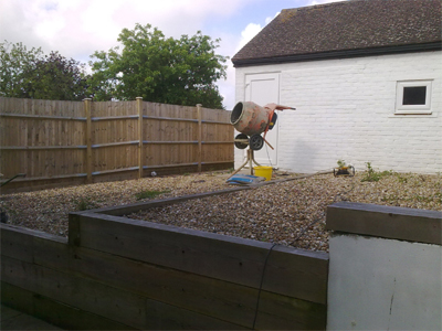 decking sleeper before