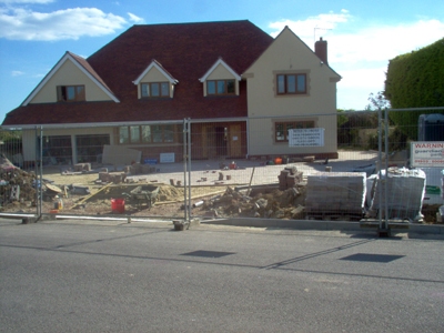 east preston block paving driveway begun