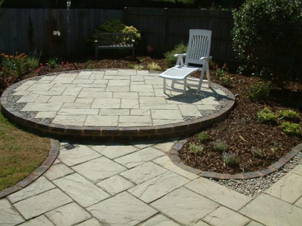 garden design Patio raised circle