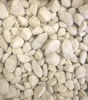 material spanish white pebbles