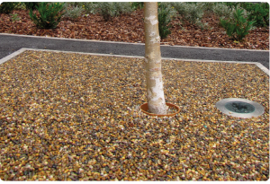 resin tree surround porous for drainage